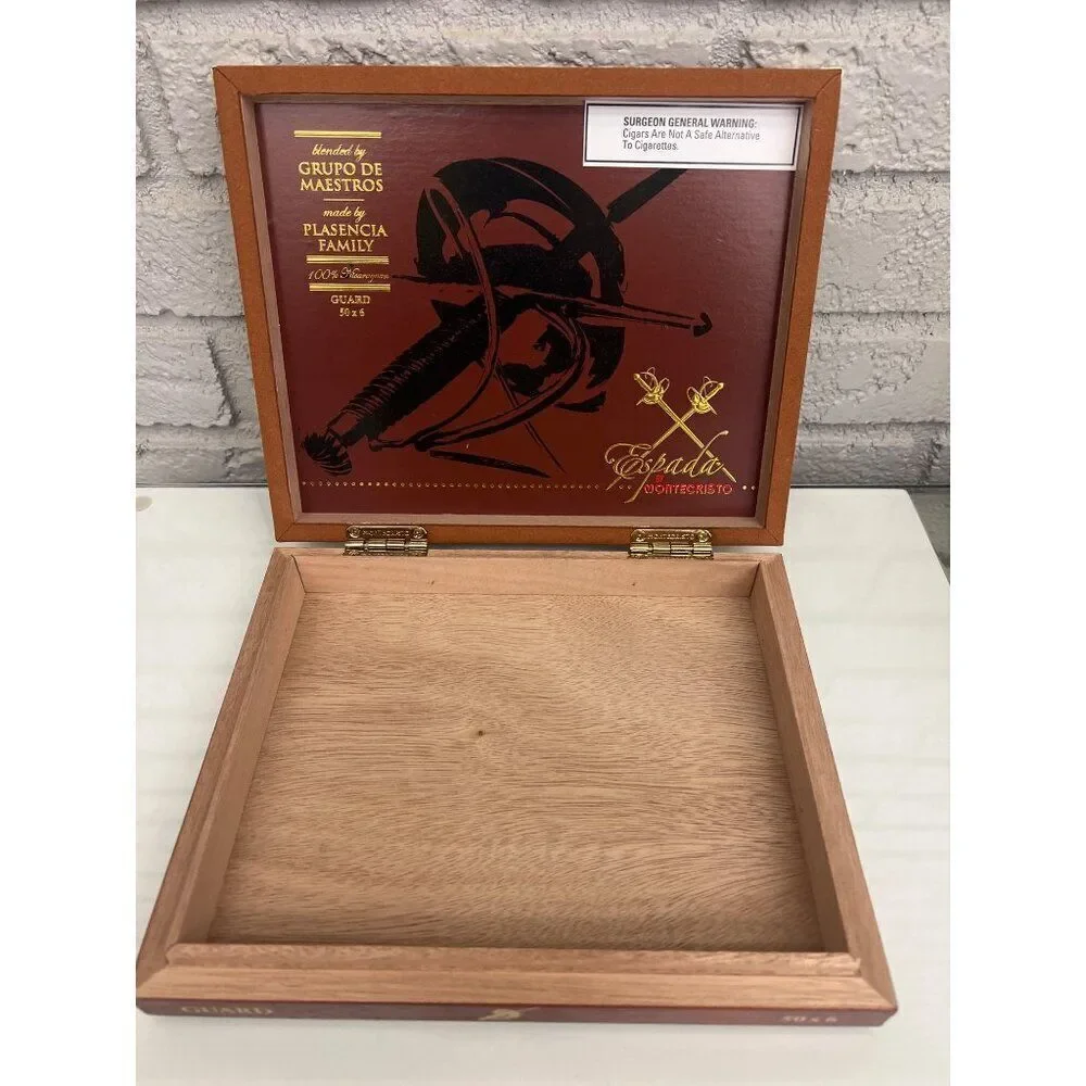 Montecristo Espada Empty Wood Cigar Box